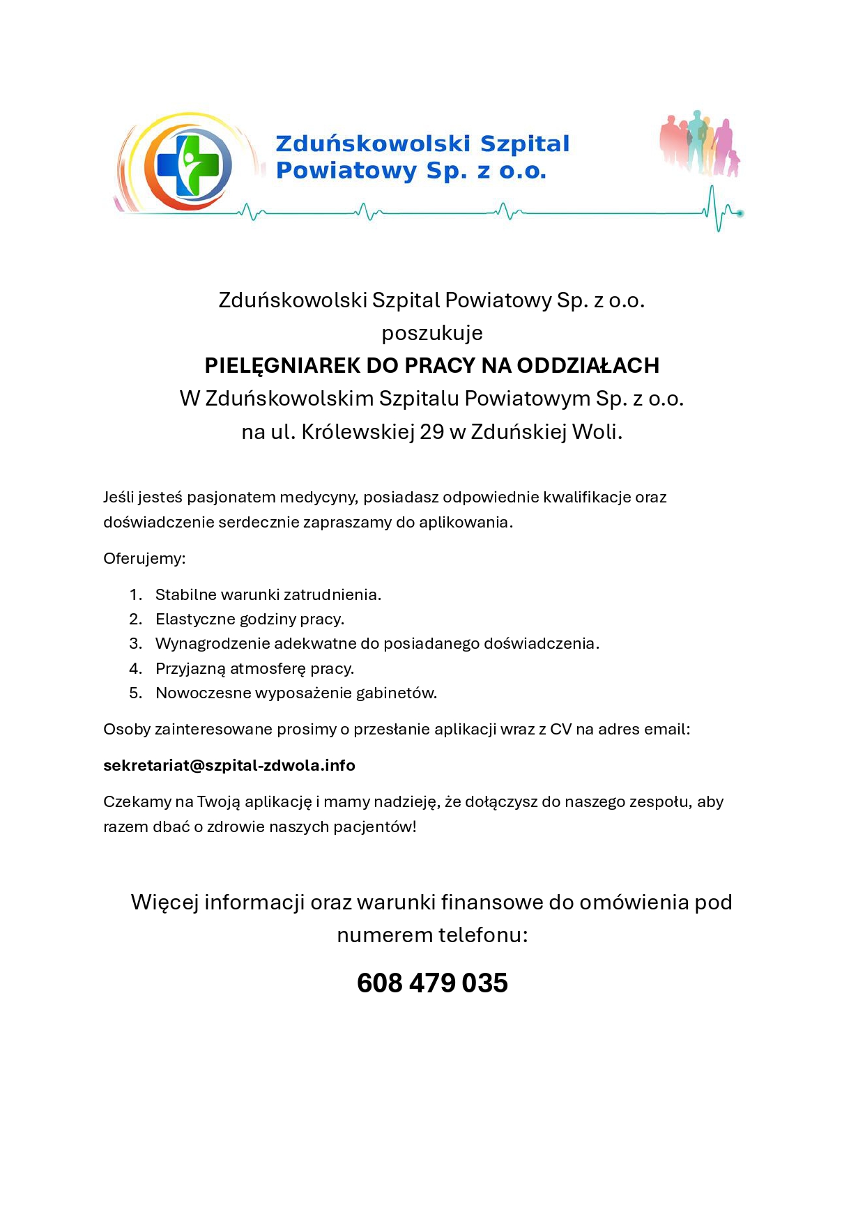 Oferta pracy dla pielęgniarek